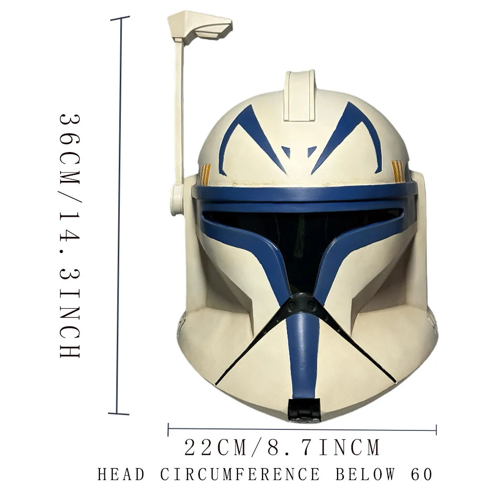 SW Clone Wars, Captain Rex Helmet for Halloween Cosplay Mask Props for Adult Classic Helmet Collection TK088
