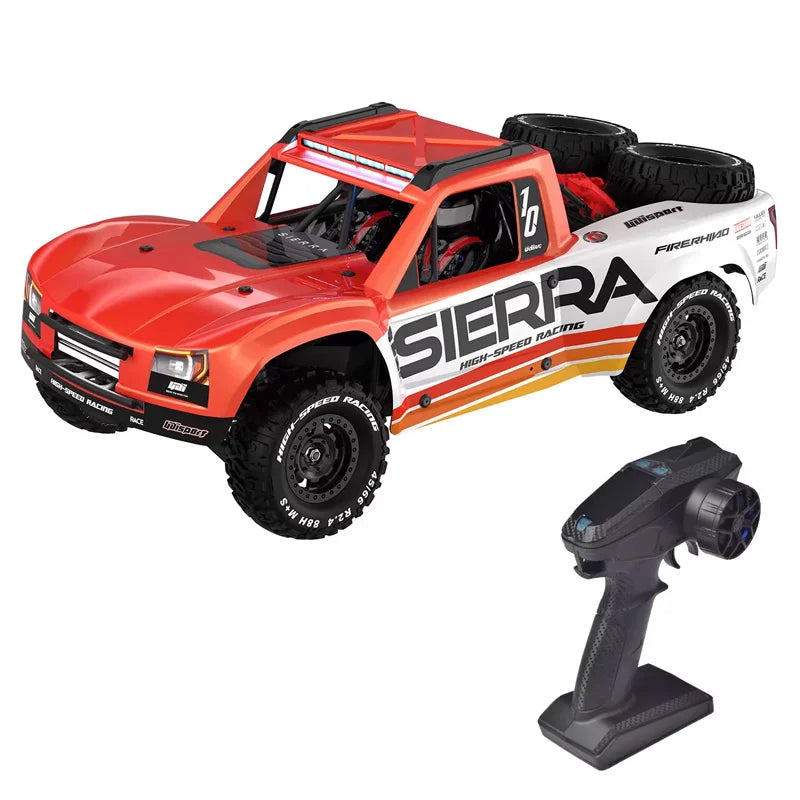 Nuevo UD1002P, Camioneta Todoterreno a Escala 1:10, Control Remoto, Sin Escobillas, 4WD, Alta Velocidad, Modelo con Puente Trasero Recto, Juguete RC para Adultos