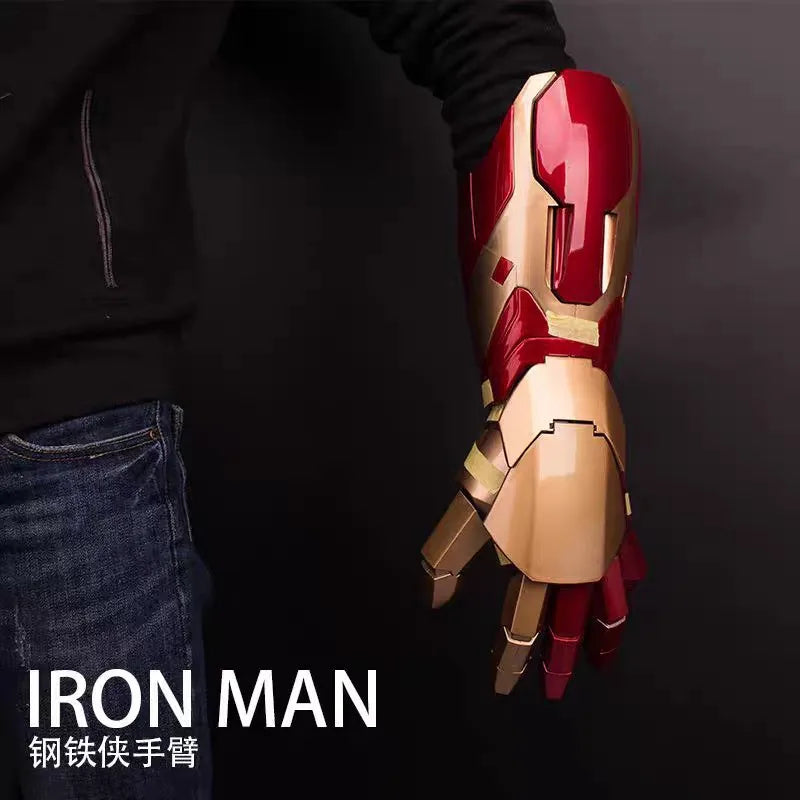 Nuevo Modelo de Armadura de Iron Man Mk42 para la Mano Derecha, con Control por Voz, para Cosplay, Juguete de Moda, Regalo de Cumpleaños para Niños