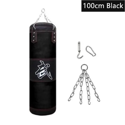 Saco de arena de boxeo profesional sin relleno, accesorio colgante para MMA, Muay Thai, Kickboxing, Taekwondo, 100/120cm