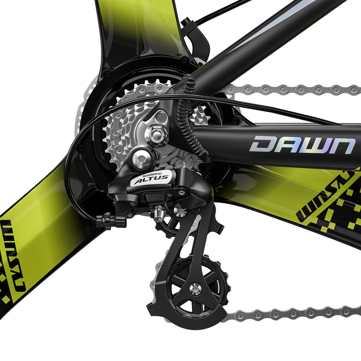 Bicicleta de montaña eléctrica para adultos Cysum M520 de 29", motor potente de 500 W, batería de 48 V y 15 Ah, bicicleta eléctrica con casete de 7 velocidades, pantalla LCD inteligente y portaequipajes trasero