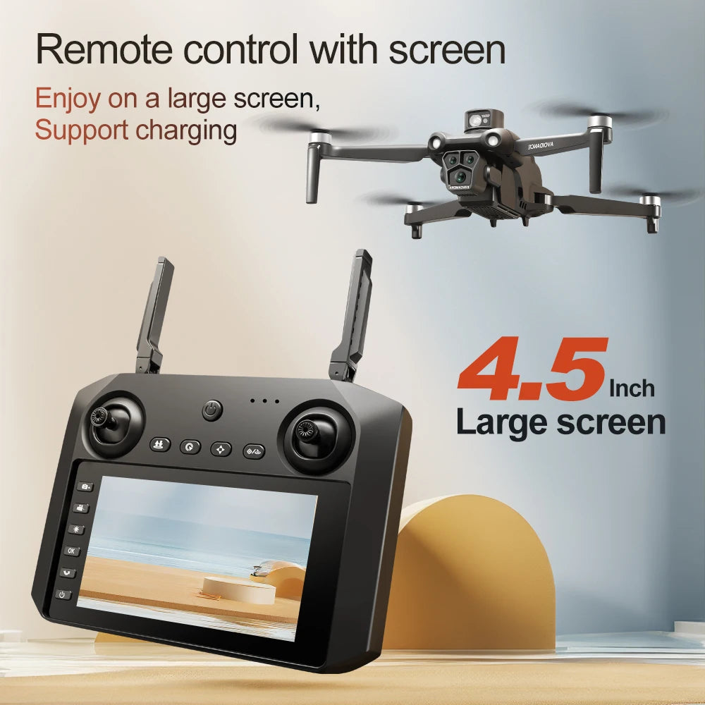 Dron profesional U33 MAX 4K HD con doble cámara, gran angular, flujo óptico, 5G GPS, motor sin escobillas, doble WIFI, cuadricóptero RC, juguete