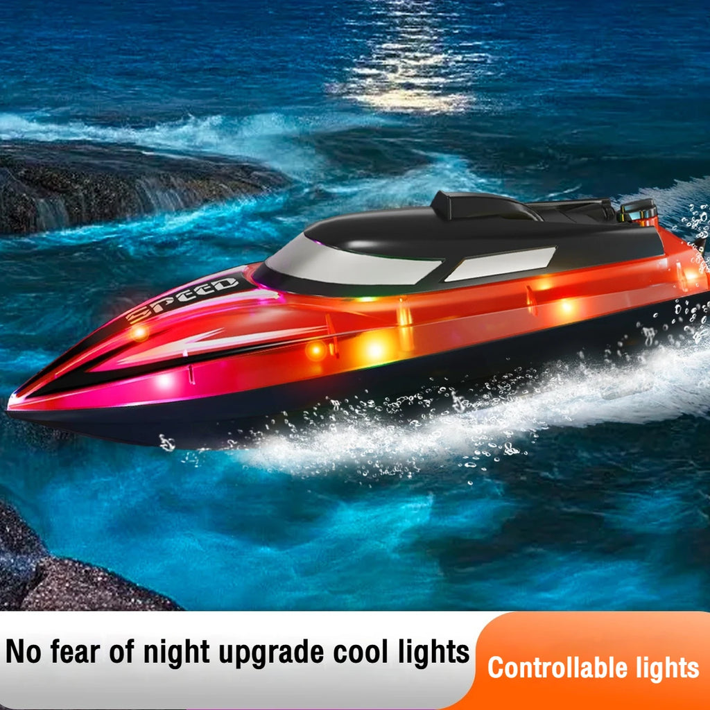 RC Boat Ship High-Speed Remote Control Boats Speedboat Radio Controlled Machine Toys for Boys Children's Day Gifts Outdoor Toy