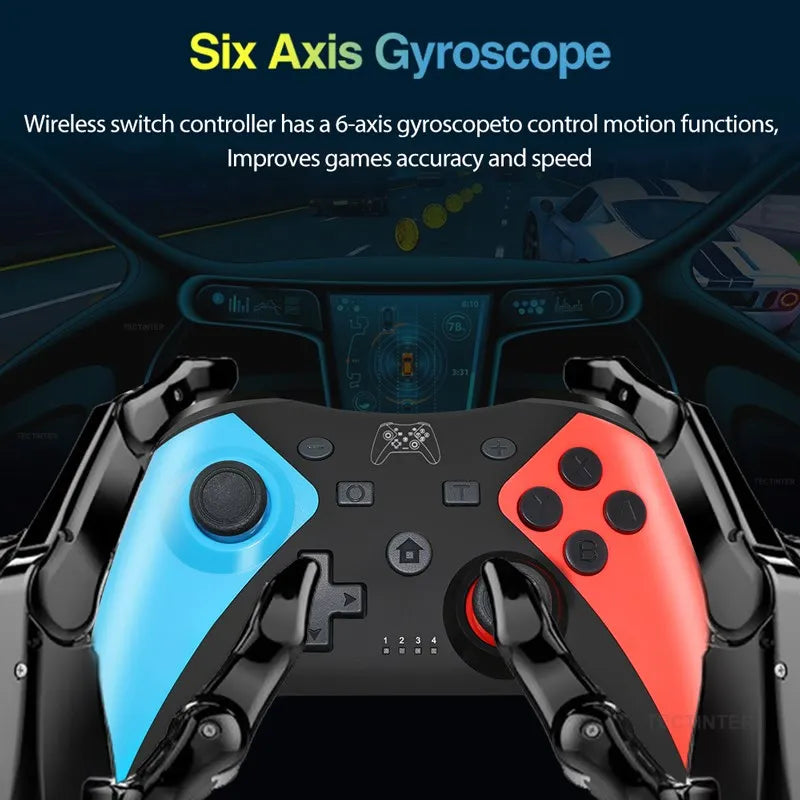 Controlador inalámbrico Compatible con Bluetooth para Nintendo Switch y Switch 2 consola Android Gamepad PC Controle para accesorios NS