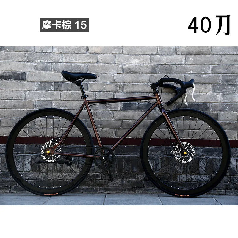 Bicicleta de carretera Bike Live Fly para hombre, modelo deportivo completo, superligera, con freno de disco, neumáticos sólidos de 24" y 26", bicicleta de carretera de carbono para adultos