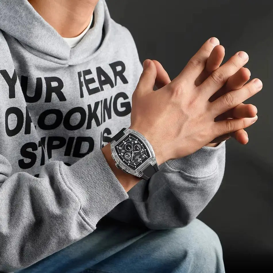 Original NAVIFORCE Men's Trend Sports Multifunctional Chronograph Watch High Quality 50m Waterproof And Shockproof Man Watches