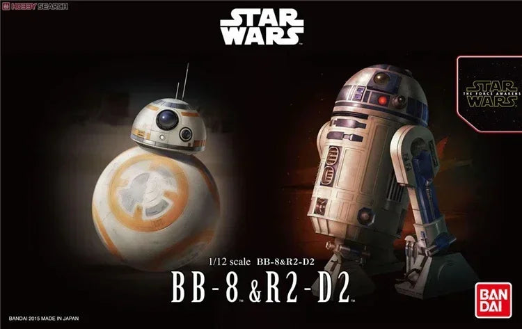 Bandai-figura de acción Original de STAR WARS para niños, modelo coleccionable de Anime, juguetes de montaje, entrega directa