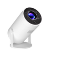 Mini proyector portátil con resolución nativa de 720p, compatible con 4K y 1080p, proyección Full HD en pantalla grande, conexión WiFi, ideal para el cine en casa, proyector inteligente con sistema Android.