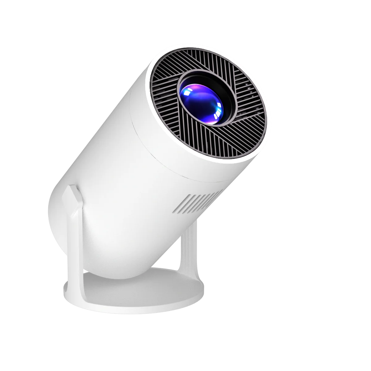Mini proyector portátil con resolución nativa de 720p, compatible con 4K y 1080p, proyección Full HD en pantalla grande, conexión WiFi, ideal para el cine en casa, proyector inteligente con sistema Android.