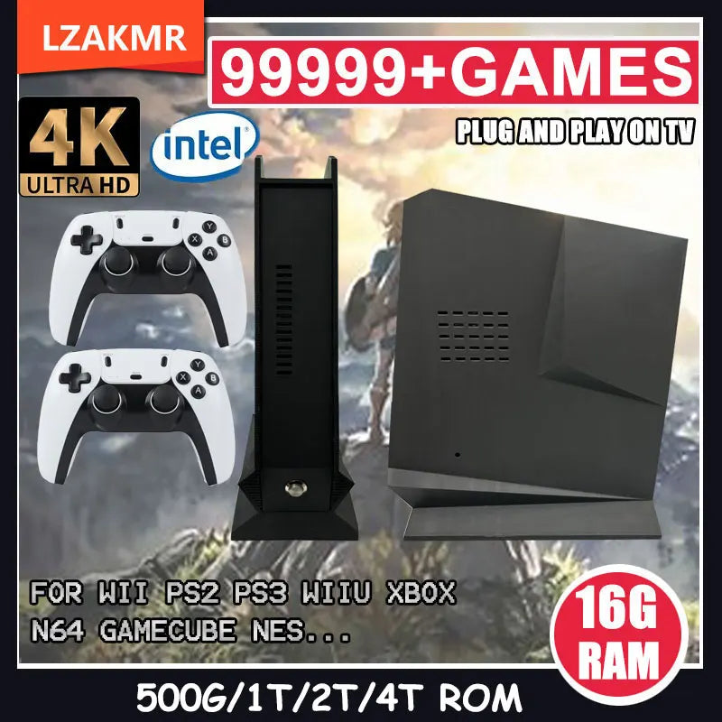 Batocera and Windows 11 Retro Game Box G3 Pro with 16GB RAM and 2/4TB HDD, featuring over 99,999 games. Compatible with PS2, PS3
