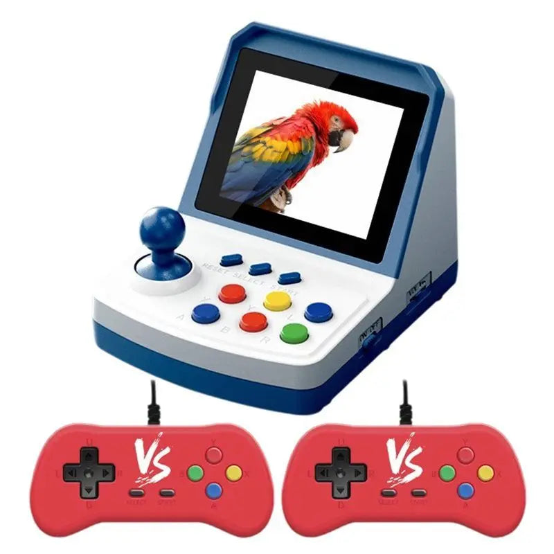 Consola de videojuegos retro mini arcade A10R A6PLUS, más de 1000 juegos, pantalla de 3.2 pulgadas, joystick integrado, compatible con salida de TV, arcade para el hogar B