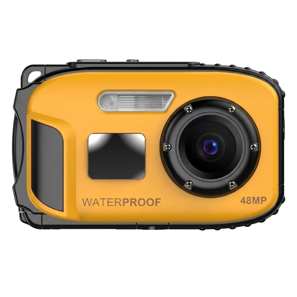 Cámara Subacuática HD 1080P, Cámara Impermeable IP68 para Snorkel, Resistente al Polvo, Flotante, Autoenfoque, Cámara Digital de 48MP, Regalo de Cumpleaños