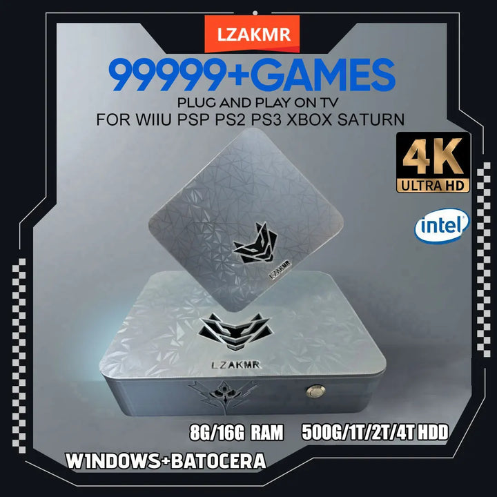 Actualización del sistema dual AK1 Pro con Windows 11, almacenamiento de 2 TB/4 TB, 8 GB/16 GB de RAM y más de 99 999 juegos para Switch, PS2, PSP, XBOX, NG