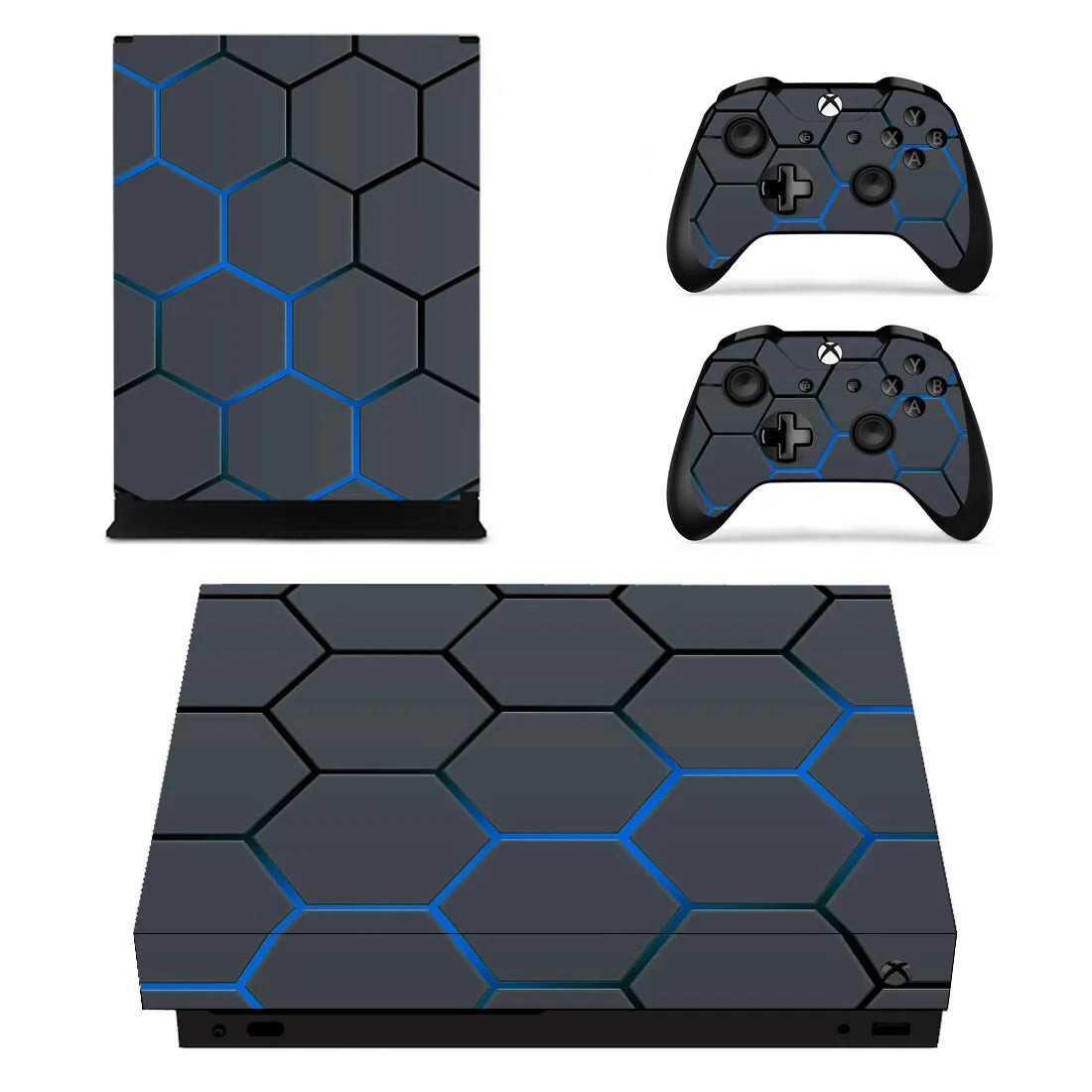 Personalización, diseño personalizado, vinilos adhesivos para cubrir completamente la consola y el mando de Xbox One X