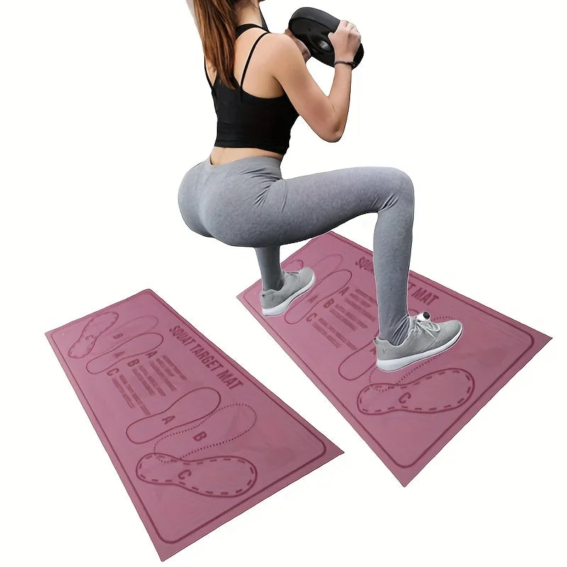 Juego de almohadillas antideslizantes para sentadillas, esteras de entrenamiento duraderas para uso doméstico y en gimnasio, equipo de ejercicio antideslizante, ideal para entusiastas del fitness
