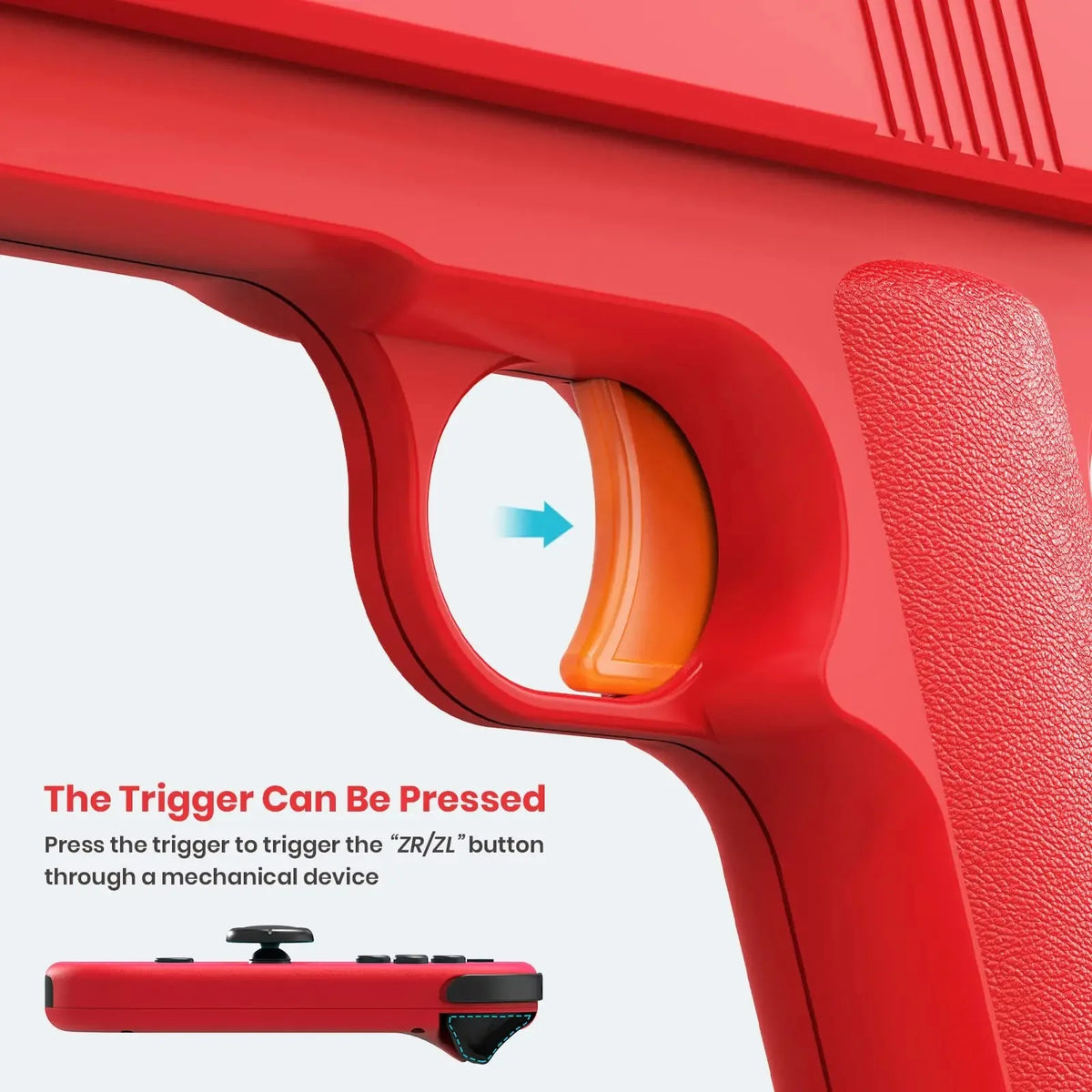 Nuevo para NS Switch, mango pequeño para juego de disparos, empuñadura de pistola, interruptor OLED, controlador izquierdo y derecho, mango de pistola, 2 paquetes de accesorios para juegos