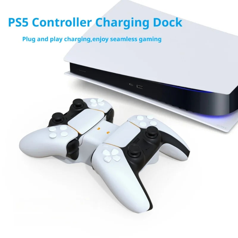 Base de carga doble para mando DualSense de PS5, indicador LED de estado de carga, estación de carga rápida para accesorios de PS5
