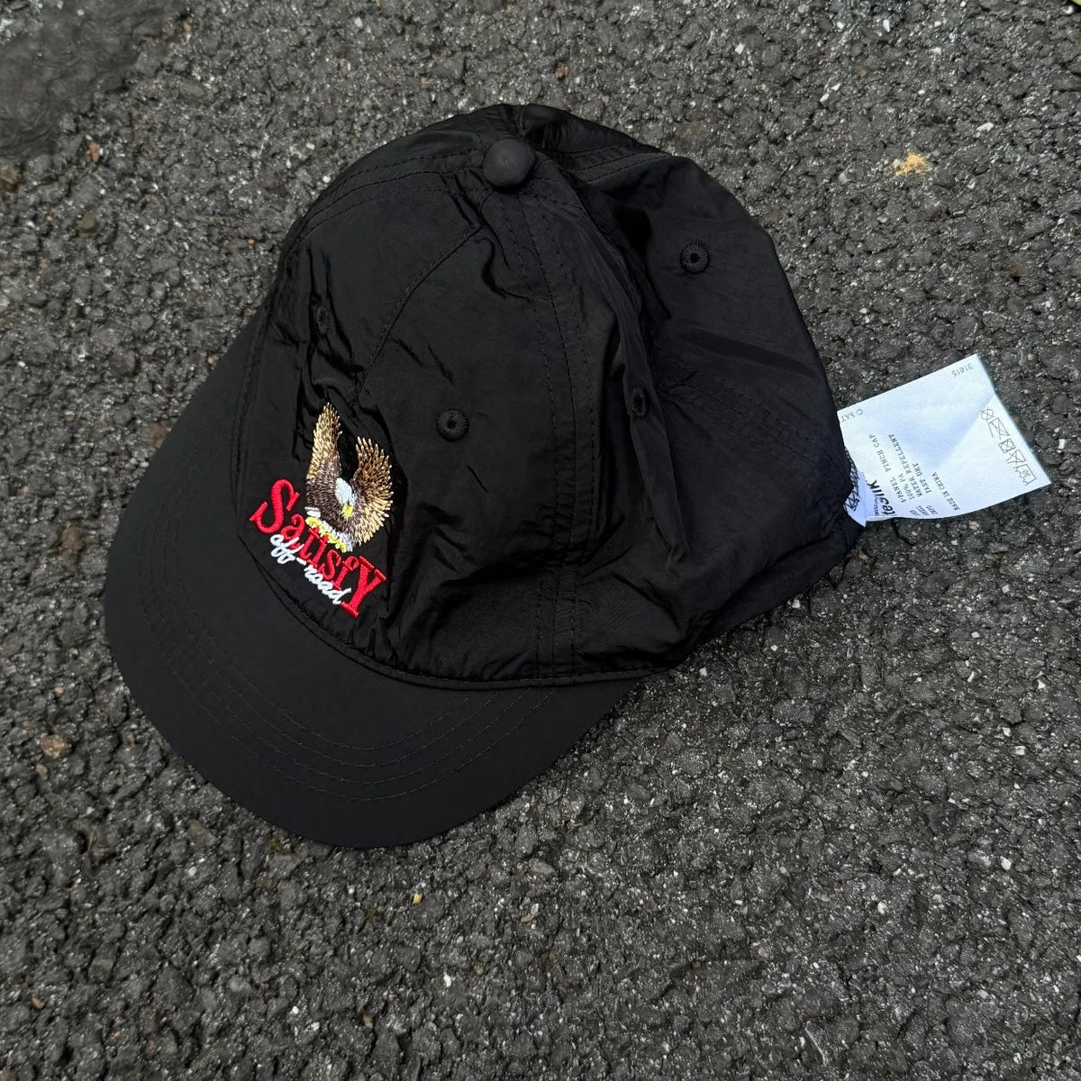 Gorra deportiva de entrenamiento fitness con bordado de águila, transpirable y con protección solar
