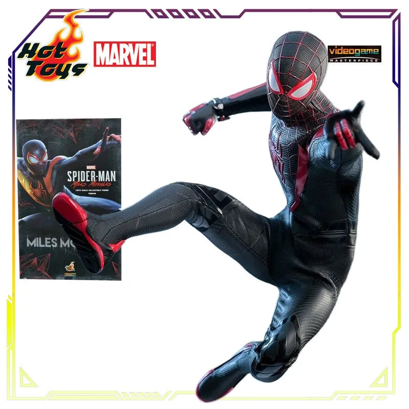 Figura de acción coleccionable a escala 1/6 HOT TOYS original VGM055 de Marvel Spider-Man 2 Miles Morales, modelo de juguete de lujo, regalo para niños