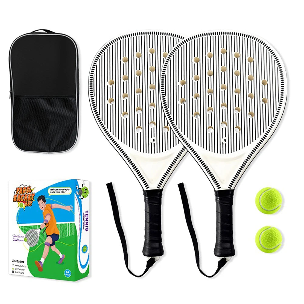 2026 raqueta de tenis más nueva |   Raqueta de padel, hecha de material de fibra de carbono ultraligero, con fuerte elasticidad y buena calidad