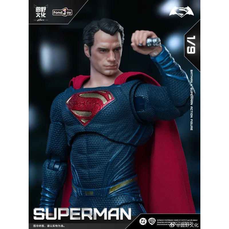 Figura de Acción Móvil Original Fondjoy 1/9 Superman 2.0, Batman vs Superman: La Daga de la Justicia, Modelo Coleccionable de Superhéroe DC, Regalo