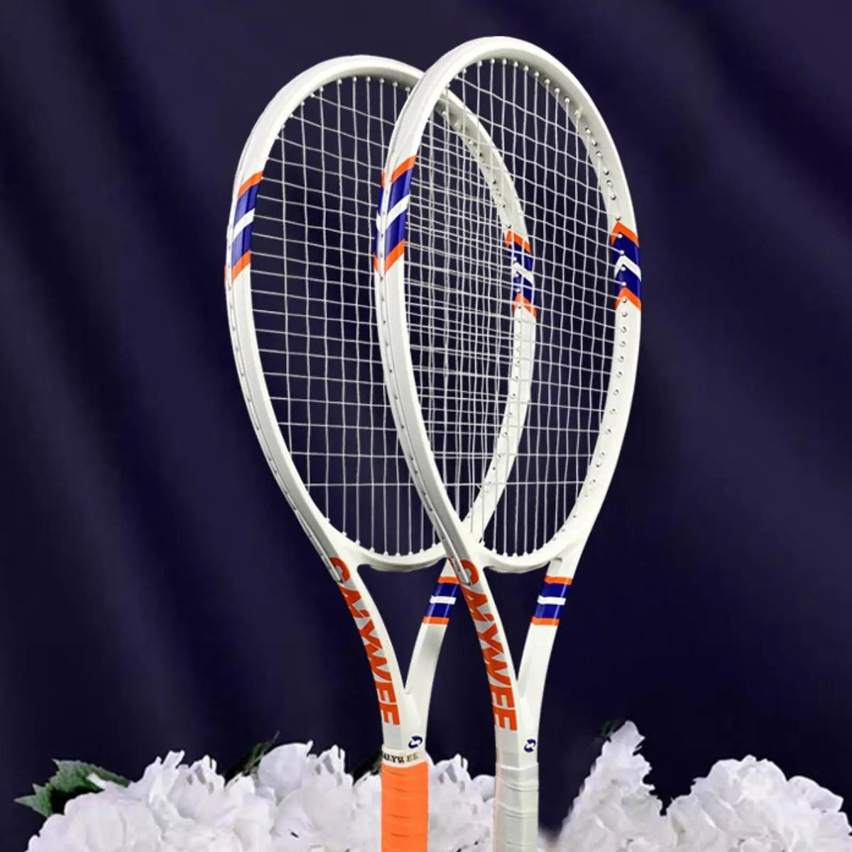 Raqueta de Tenis de Fibra de Carbono con Punto Dulce Ampliado, Set con Bolsa de Entrenamiento para Jugadores Principiantes, para Jardín o Parque