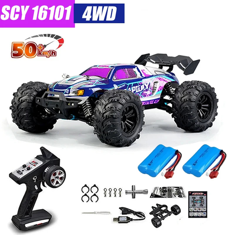 Coche RC 4x4 1:16 80 km/h Super Brushless, 50 km/h Brushed, vehículo todoterreno a control remoto de alta velocidad, buggy de carreras, regalo de juguete