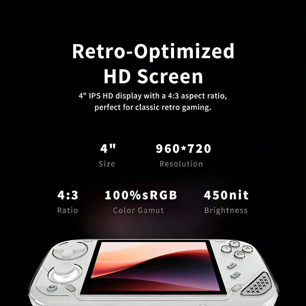 Consola de juegos portátil MINILOONG POCKET 1, pantalla IPS de 4'', salida HD, sistemas de código abierto, actualizaciones OTA, sistema operativo LOONG, nueva consola POCKET1