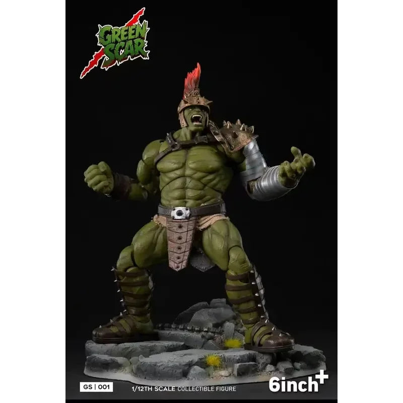 In Stock Original 6inchplus GREENSCAR GS001 Hulk Action Figure Toys and Gift Collection Fans’ Hobbies