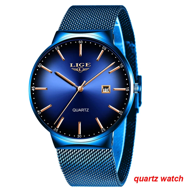 Reloj de pulsera mecánico automático LIGE 2026 para hombre, reloj de lujo de marca superior con tourbillon, reloj de moda para hombre, resistente al agua para negocios