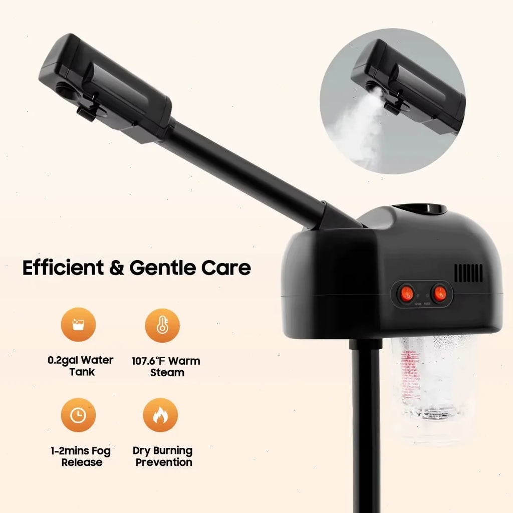Vaporizador Facial, Máquina de Vapor Nano, Vaporizador Facial con Iones de Ozono, Spa en Casa para el Cuidado de la Piel, Hidratación, Limpieza y Relajación ﻿