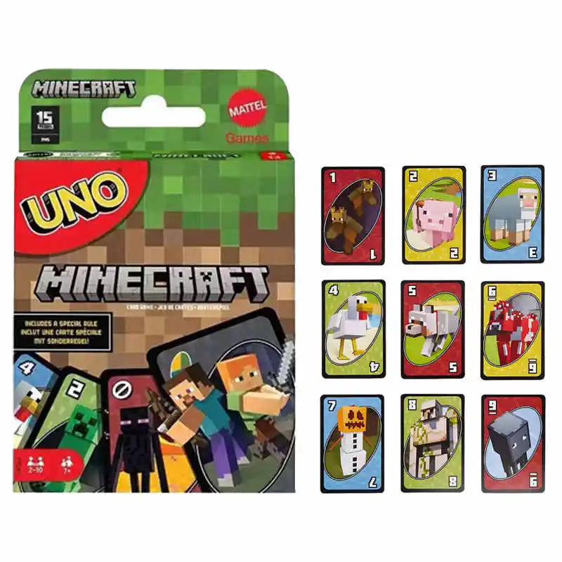 Mattel Games UNO Flip! Juego de mesa, cartas de juego, Hot Wheels, No Mercy, Super Mario, Toy Story, DOS, Minecraft, F1 de colección de élite