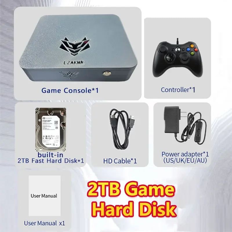 Sistema de Juegos Dual con Windows 11, 2/4 TB, NUEVO, Actualizado, I5-6600 AK1 Pro, con Más de 99999 JUEGOS para PS2, PS3, WII, SS, GAMECUBE, Sega Saturn