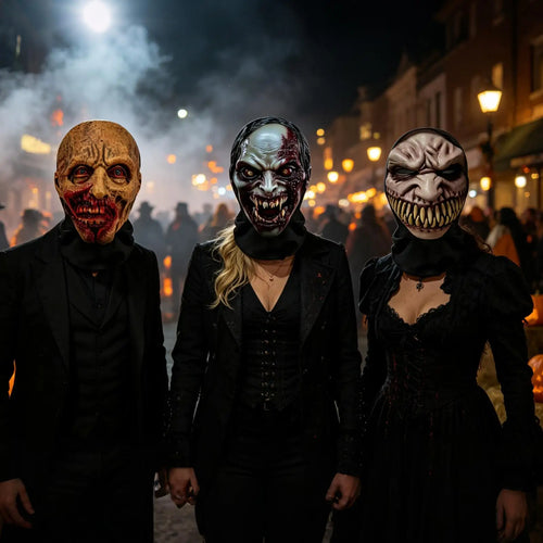 Máscara de látex de calavera de fantasma terrorífica para toda la cabeza, máscara de terror para espectáculos de escenario, accesorio de disfraz para fiesta de Halloween, máscaras realistas y espeluznantes.