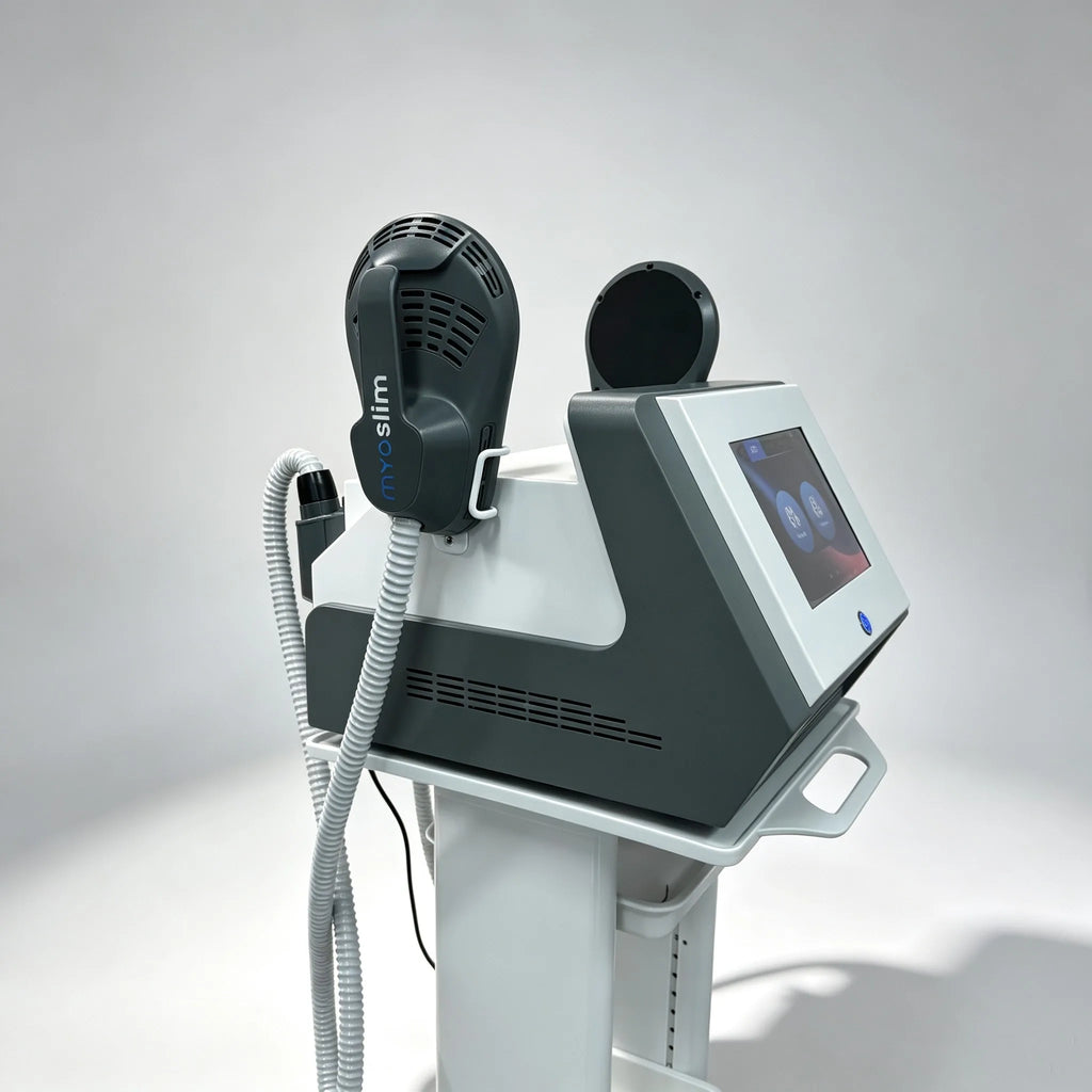 Dispositivos de estimulación muscular EMS Myoslim 7500W, masajeadores corporales, máquina de belleza profesional para quemar grasa, perder peso y adelgazar.