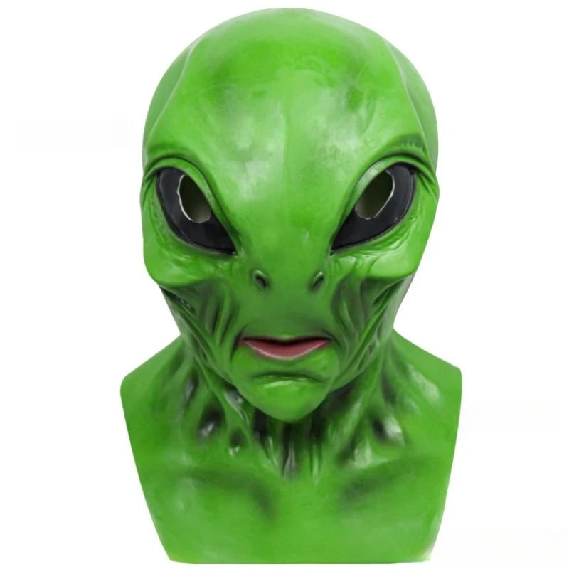 Máscara de miedo de alienígena de Halloween, máscara supersuave de alienígena Horrible, máscara de terror, fiesta espeluznante, divertido accesorio de Cosplay, máscaras, accesorios de decoración