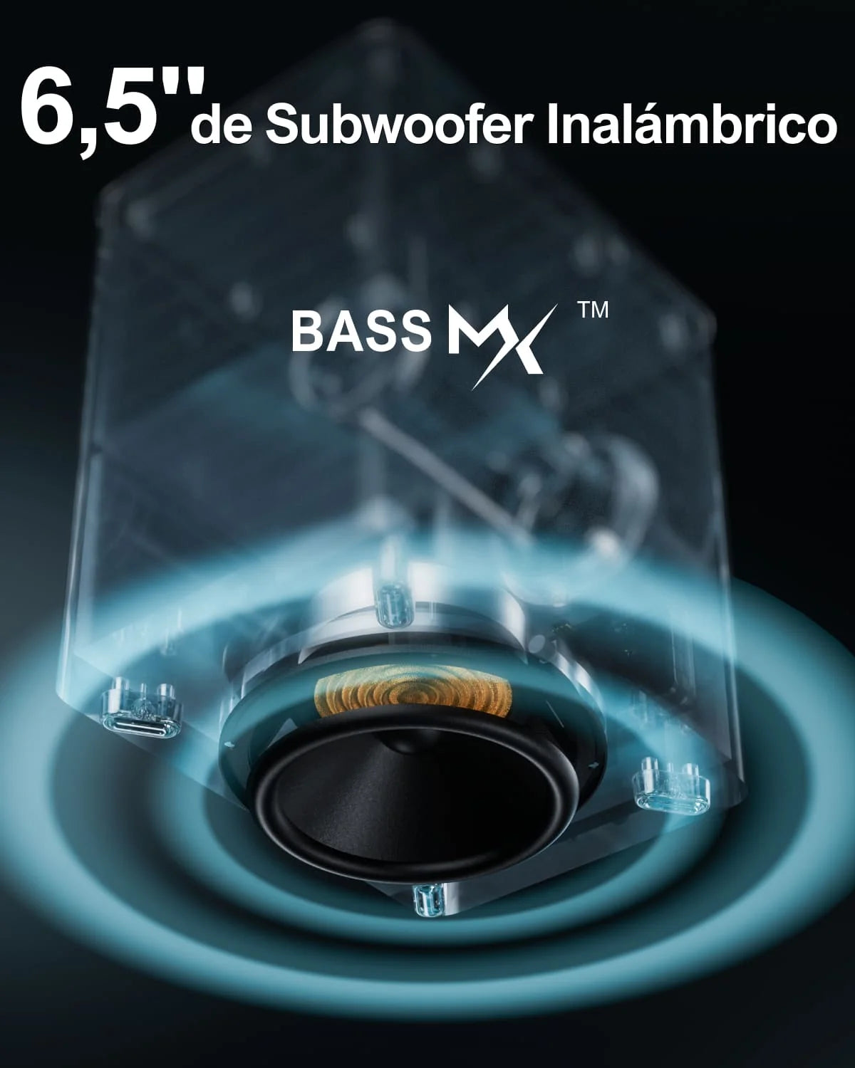 Barra de Sonido Envolvente ULTIMEA 7.1, Sistema de Sonido Envolvente Virtual 3D con Subwoofer, 2 Altavoces Traseros, Altavoces para TV de Cine en Casa, Negro