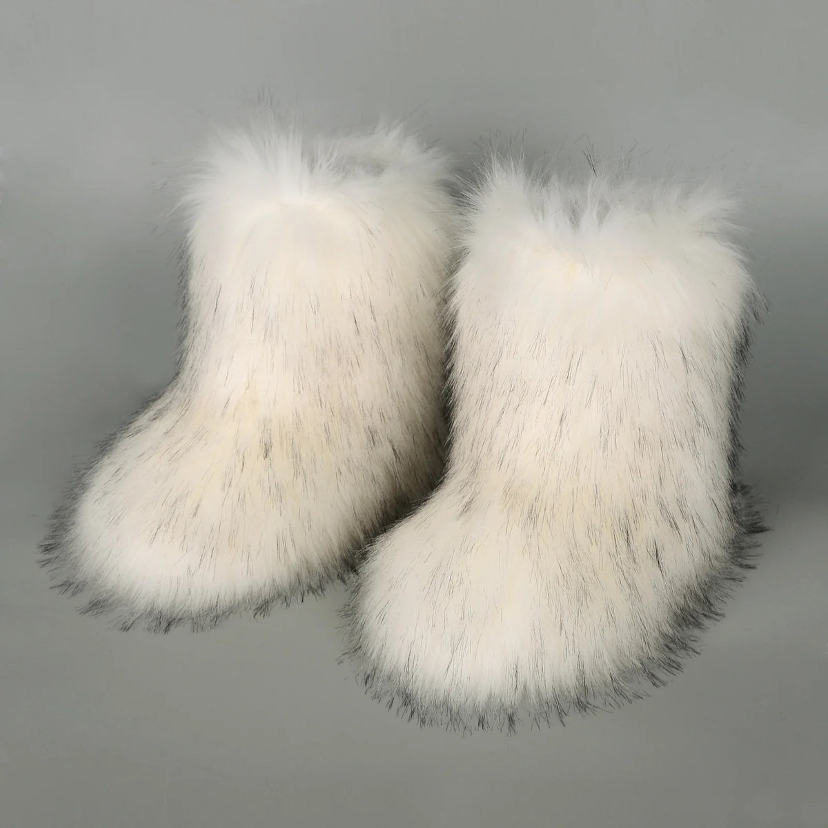 Botas de piel para mujer, botas de nieve de piel sintética peludas y esponjosas de lujo para invierno, botines de plataforma impermeables con cordones, botas de esquí rosas 2024