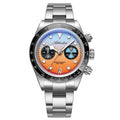 ADDIESDIVE AD2559 Male VK64 Quartz Watch Bubble Mirror Stainless Steel BGW9 Luminous 100m Waterproof Stainless Steel Men Watches