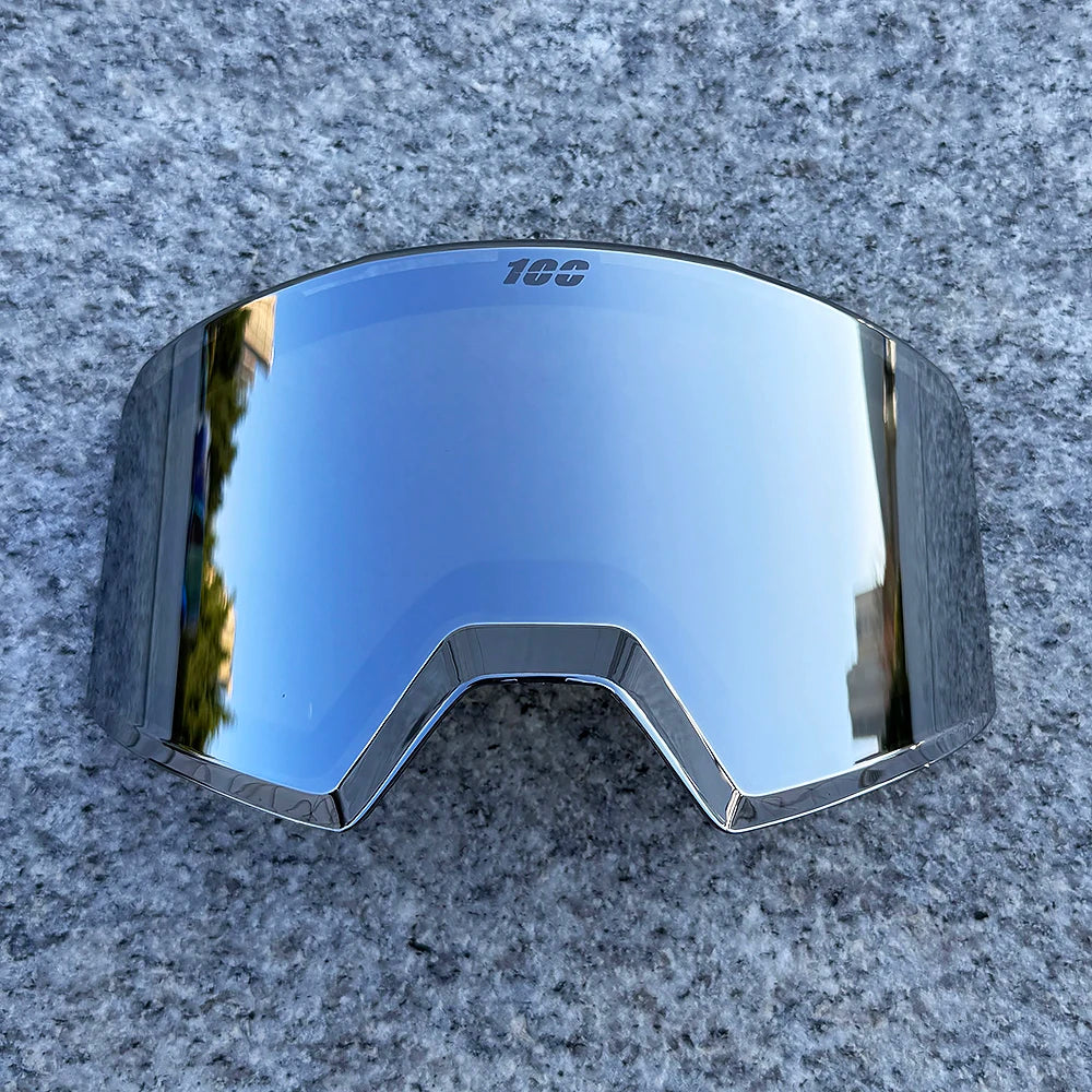 Gafas de esquí profesionales para invierno, con sistema de cambio rápido mediante imán, doble capa, tratamiento antiniebla, para snowboard, para hombres y mujeres.