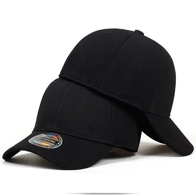Gorras de béisbol cerradas para hombre y mujer, gorras para cabezas grandes y pequeñas, artículos de sombrerería de alta calidad