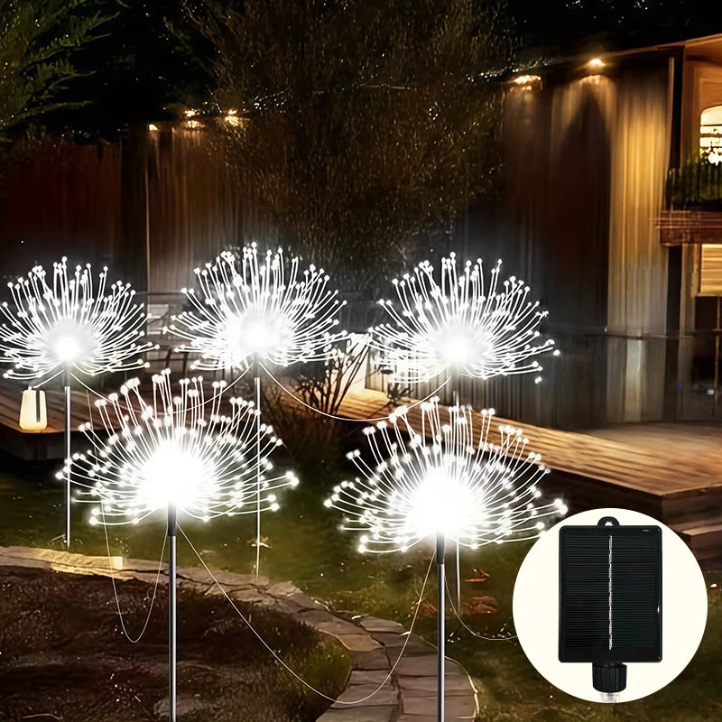 Paquete de 6 luces solares LED para jardín, luces de jardín con 8 modos de iluminación, lámpara para patio, luz solar de paisaje IP65
