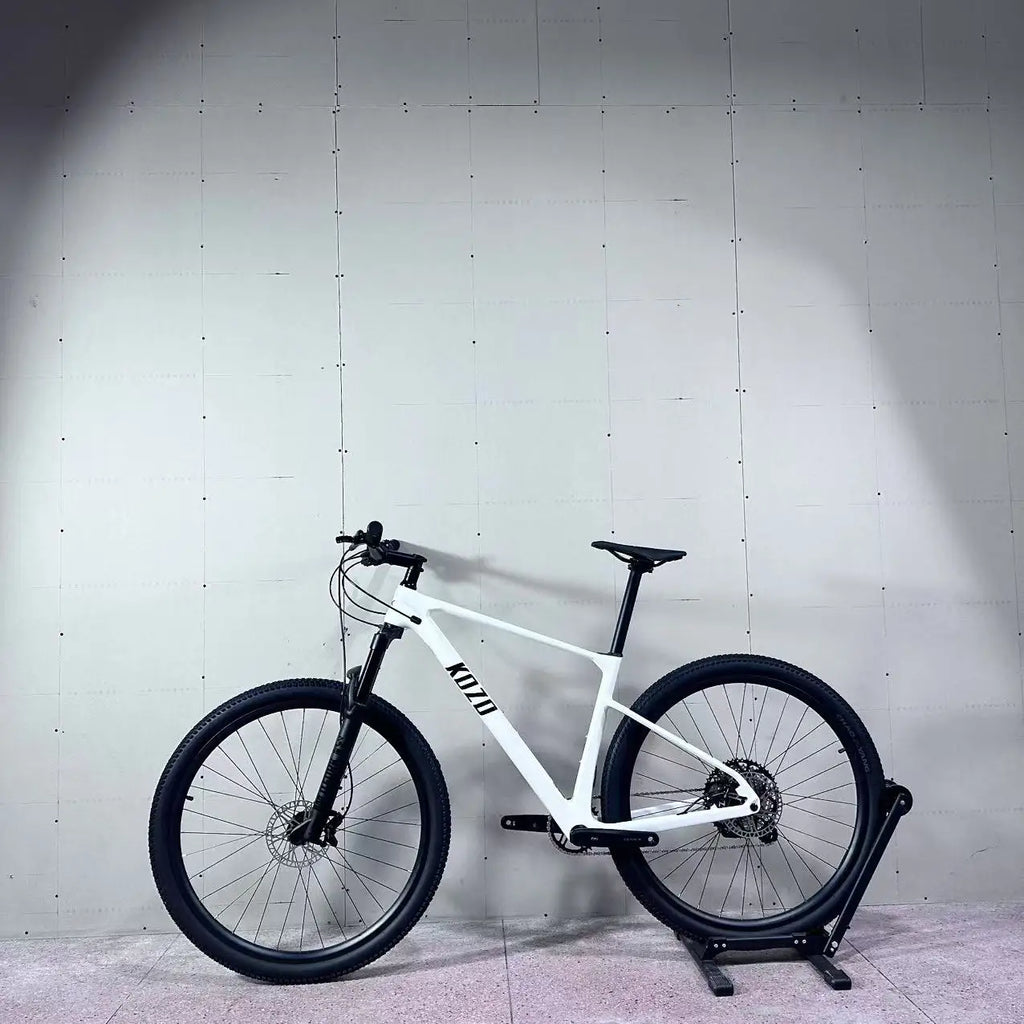 Bicicleta de montaña MTB de fibra de carbono Kozo, precio de fábrica, 29er para adultos, rígida, con frenos de disco hidráulicos de cuatro pistones
