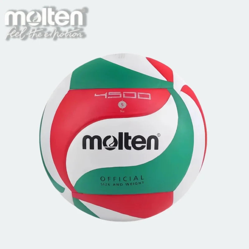 Balón de Voleibol Molten V5M2700/V5M5000/V5M4500 Talla 5, Balones Estándar de Alta Calidad para Partidos en Interiores y Exteriores, Entrenamiento Deportivo para Adultos
