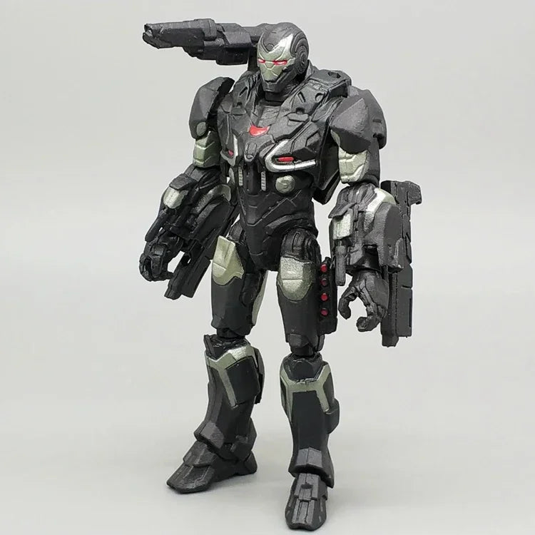 Marvel-figura de acción de Iron Man, modelo de máquina de guerra de 3,75 pulgadas, modelo de los vengadores, juguetes, regalos, estatuas de Anime, colecciones de estatuillas