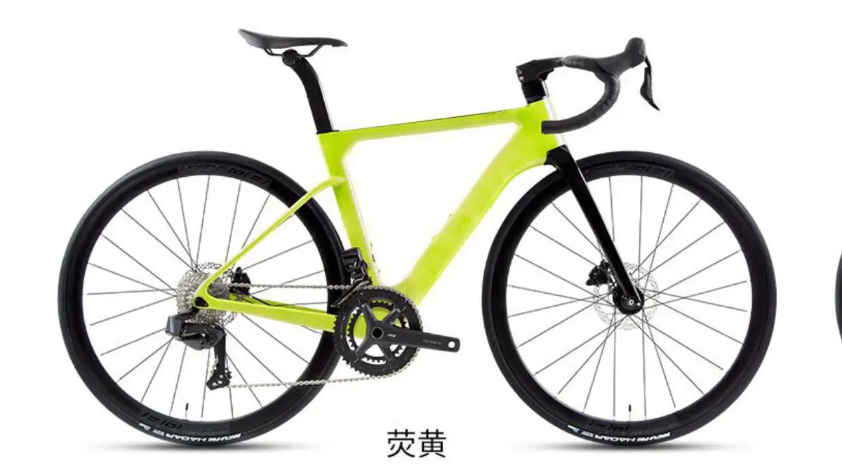 Nueva bicicleta de carretera TT-X42 de estilo más reciente, ligera, de carbono completo, con grupo eléctrico inalámbrico WheelTop y ruedas de carbono.