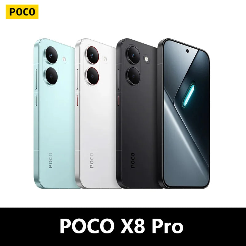 POCO X8 Pro 5G, NFC, Dimensity 8500-Ultra, 6,59 pulgadas, 120 Hz, cámara de 50 MP, 6500 mAh, resistencia al polvo y al agua IP68