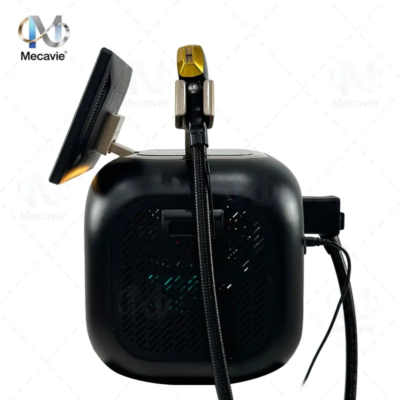 Equipo portátil de depilación láser con diodo de 808 nm, que proporciona una sensación refrescante y permite una depilación indolora. Dispositivo de reducción de vello con lente de colimador de eje rápido, ideal para r