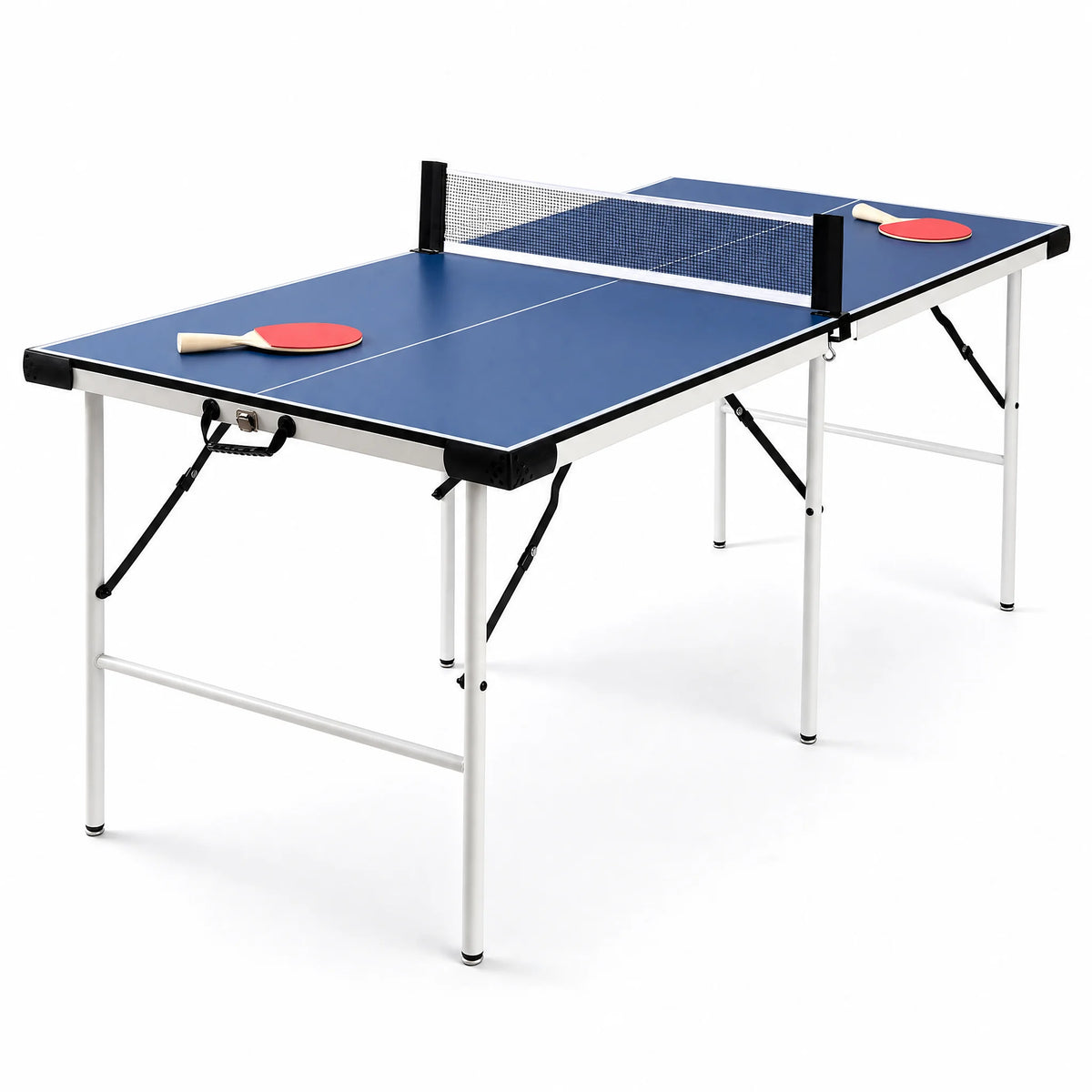 Mesa de Ping Pong Plegable para Exteriores 169×81×69 cm |   Mesa de Ping Pong Plegable, Fácil de Transportar, Mesa de Ping Pong para Uso en Interiores y Exteriores