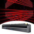 Proyector Láser DJ de 8 Ojos, Barra de Luz Láser Roja de 8X500mw, Luces de Cabeza Móvil con Control DMX, Iluminación de Discoteca para Escenario, Fiestas y Espectáculos